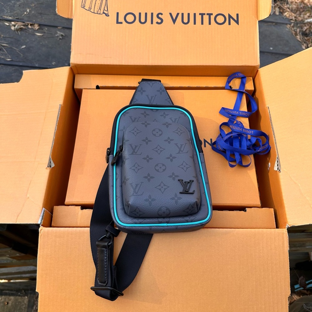 Louis Vuitton Black and Teal Men's Bag